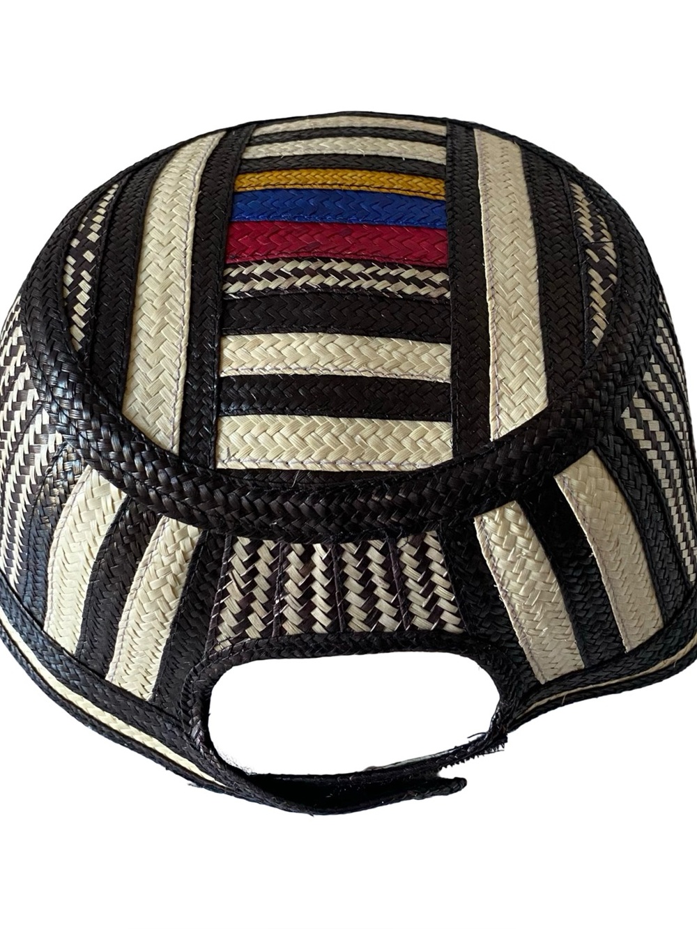 Colombian Handmade Straw Cap Adjust Unisex Woven Sombrero Colombiano Braided Hat - Picture 2 of 10